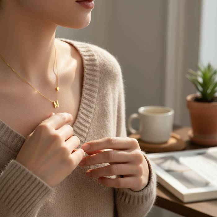 Персонализирано колие с твоята инициала