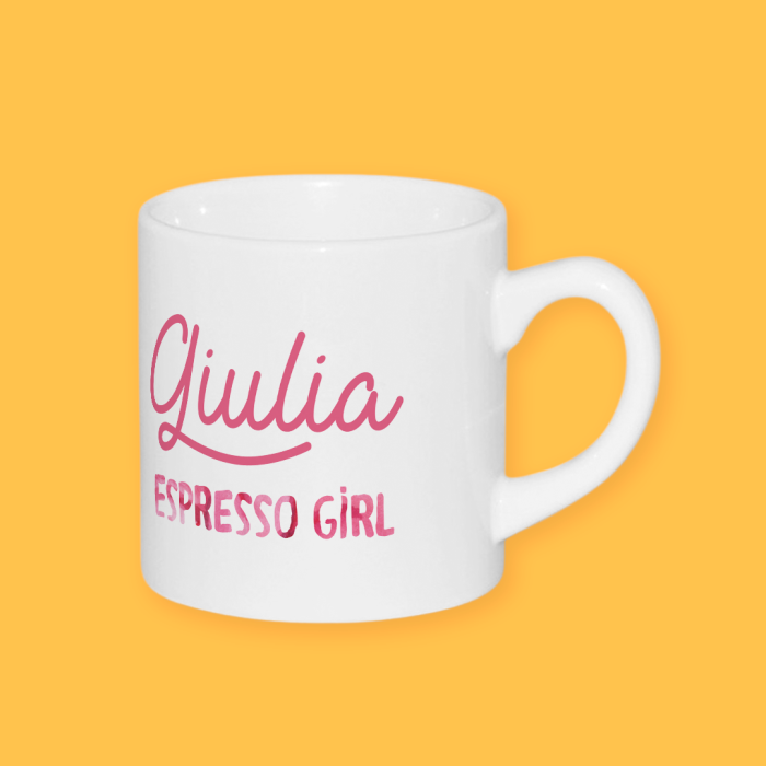 Персонализирана чаша за кафе - Espresso girl