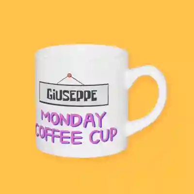 Персонализирана чаша за кафе - Monday monster