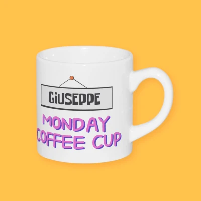 Персонализирана чаша за кафе - Monday monster