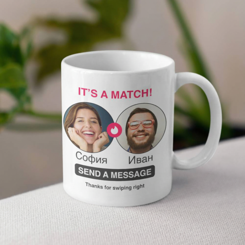 Персонализирана чаша – Tinder