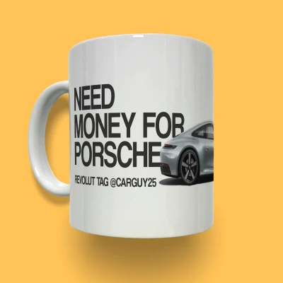 Персонализирана керамична чаша - Имам нужда от пари за...