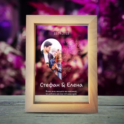 Светеща фоторамка – Звездни съзвездия