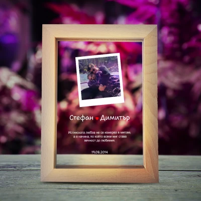 Светеща фоторамка – Полароид