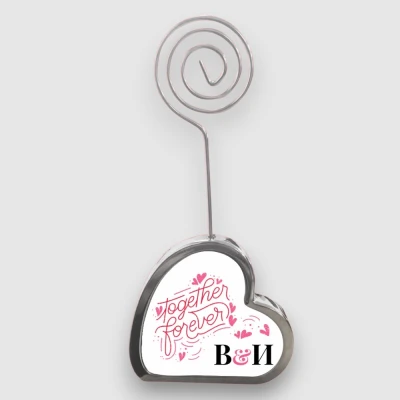 Подставка за снимка сърце - Together forever
