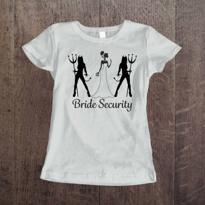 Персонализирана тениска за моминско парти - Булчинска охрана