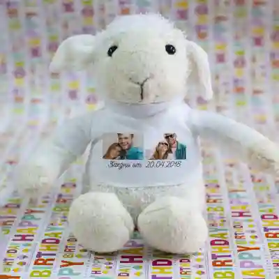 Овце Персонализирана плюшена играчка с 2 снимки