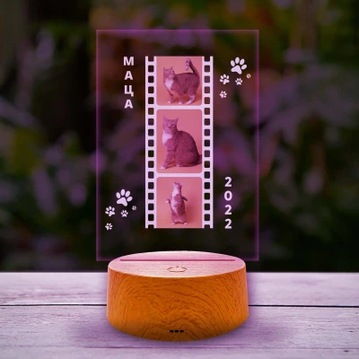 Потребителска Светодиод лампа котка