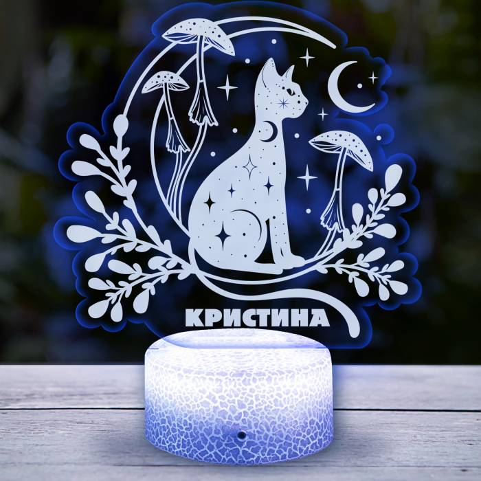Светодиод лампа с котката