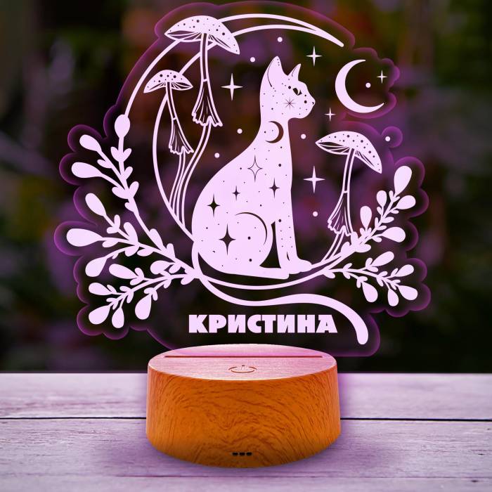 Светодиод лампа с котката