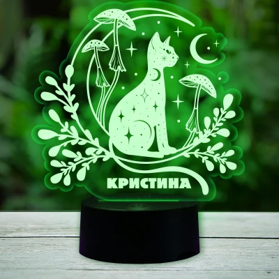 Светодиод лампа с котката