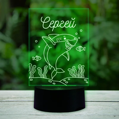 Светодиод лампа с акула