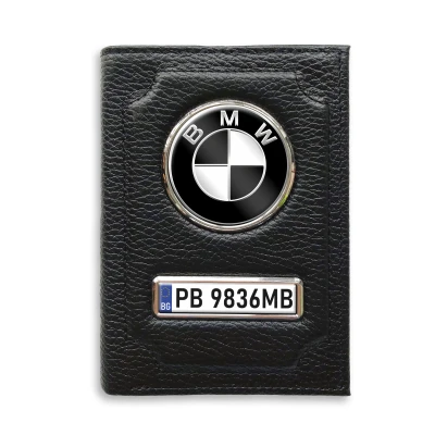 Портфейл с отделение за пари БМВ Черен