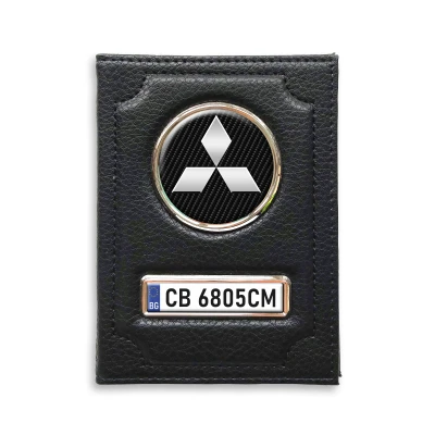 Персонализиран порт за документи Мицубиши сребро