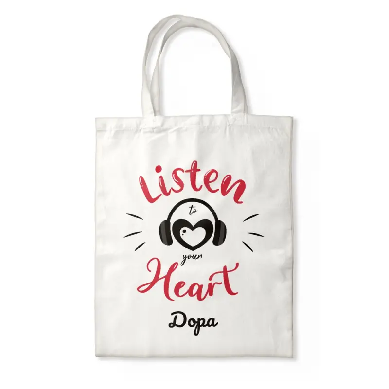 Персонализирана чанта - Listen to your heart
