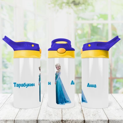 Изолираната детска бутилка за вода - Елза