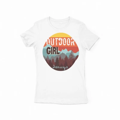 Персонализирана тениска – Момиче на открито