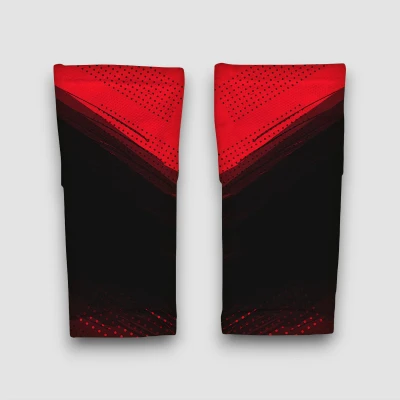 Персонализирани футболни маншети в червено и черно