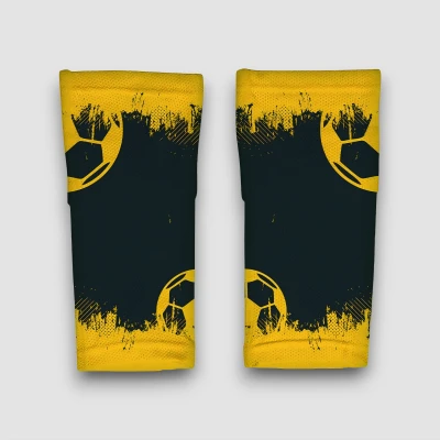 Персонализирани футболни ръкави в жълти нюанси