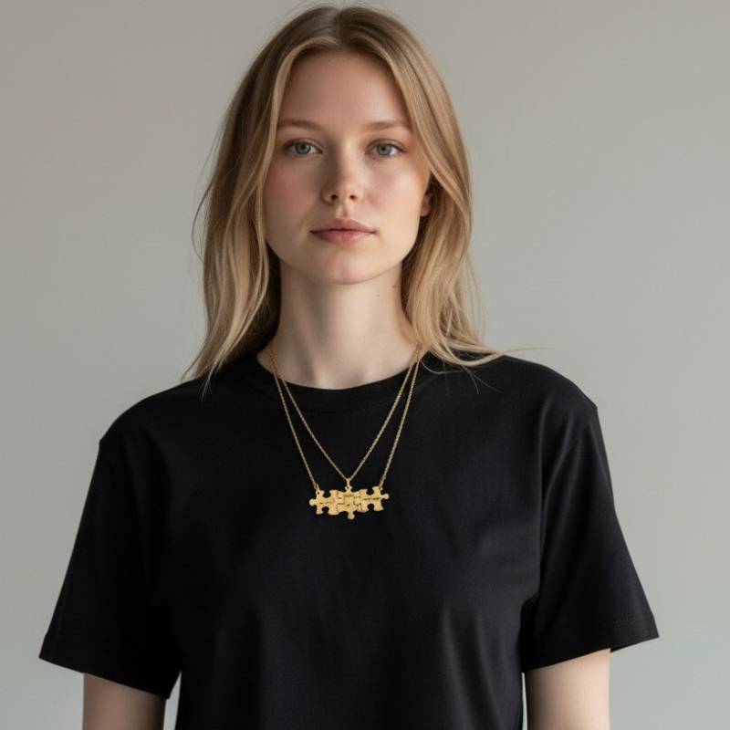 Персонализирано пъзел колие