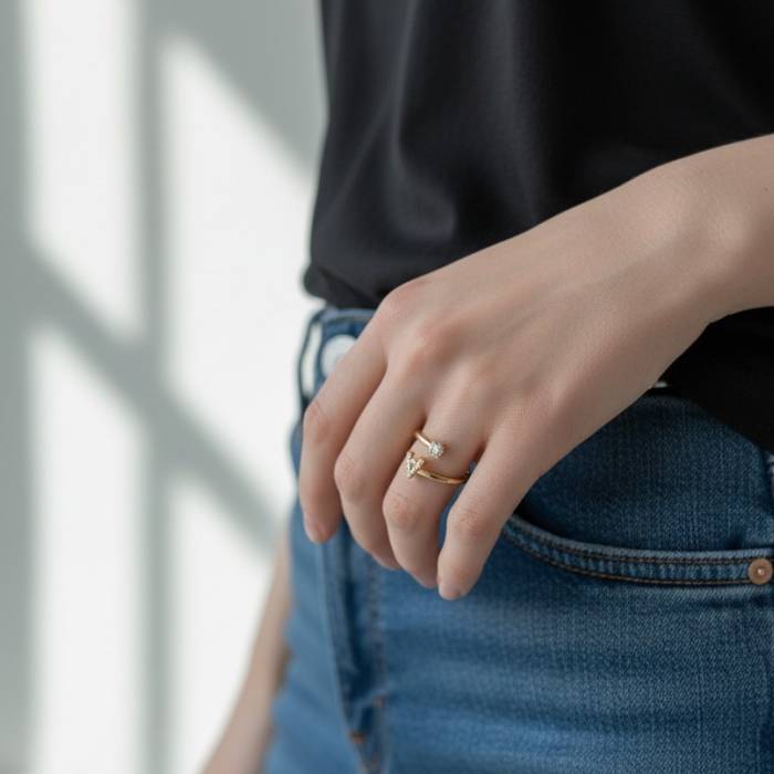 Персонализиран пръстен с инициала