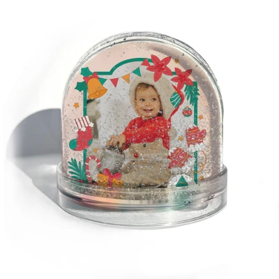 Персонализирана снежна топка – Люспи от радост