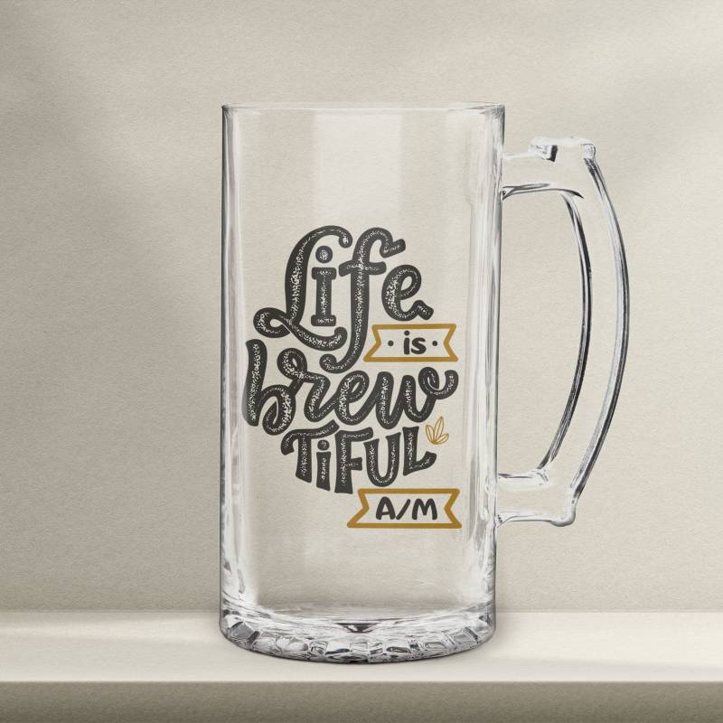Персонализирана халба за бира – Life is Brewtiful