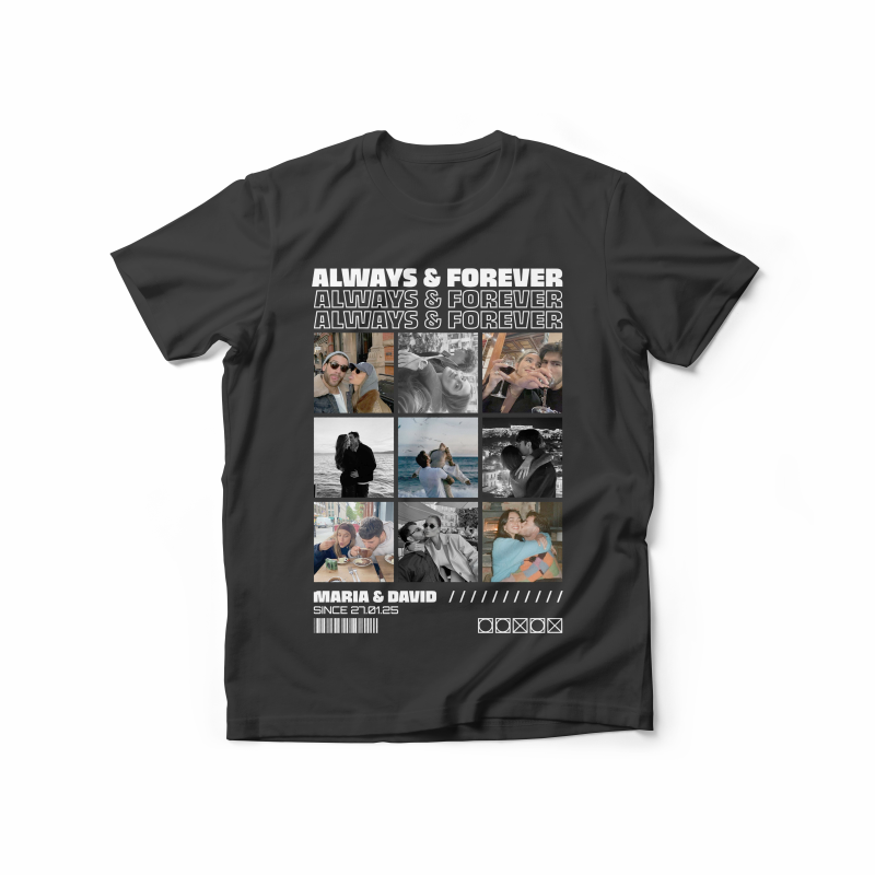 Персонализирана тениска за мъже – Always & Forever