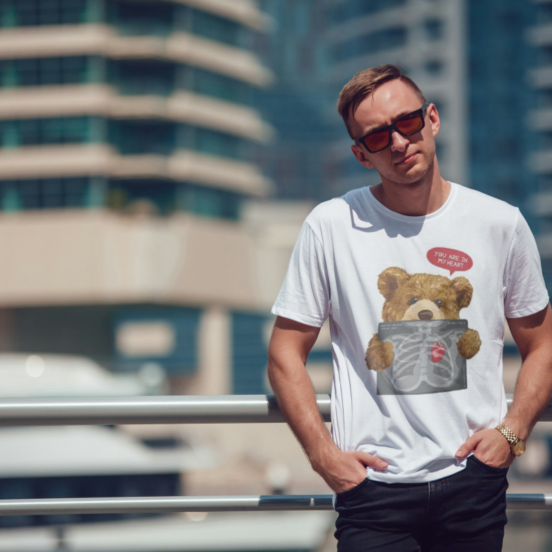 Персонализирана мъжка тениска - Ти си в сърцето ми