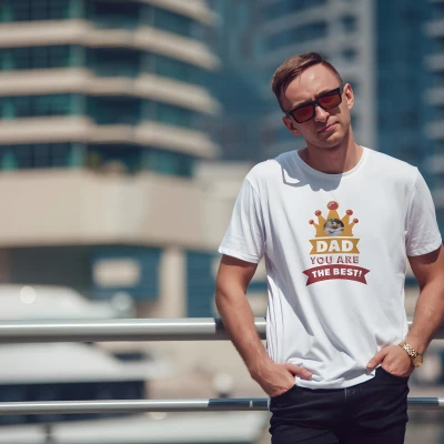 Персонализирана мъжка тениска - Татко, ти си най-добрият