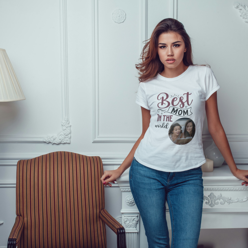 Персонализирана тениска за жени - Най-добрата майка на света