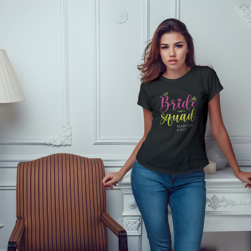 Персонализирана тениска за моминско парти - Булчински отряд