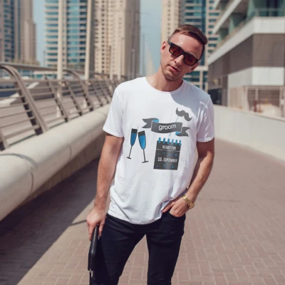 Персонализирана тениска за ергенско парти - За младоженеца