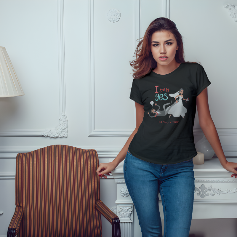 Персонализирана тениска за моминско парти - Казах „да“