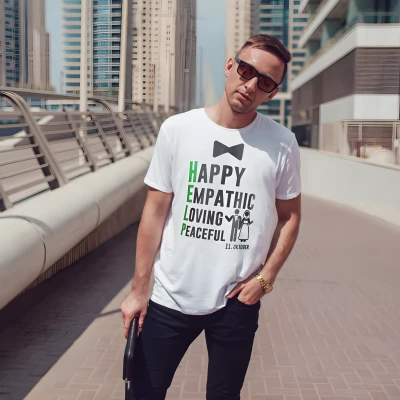 Персонализирана тениска за ергенско парти - ПОМОЩ