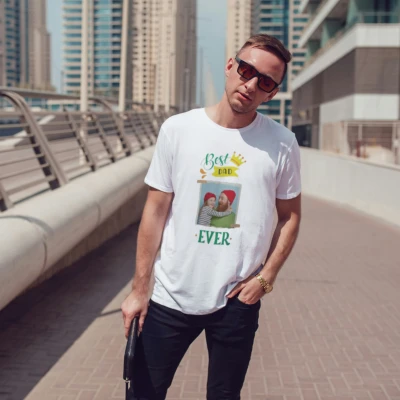 Персонализирана мъжка тениска - Най-добрият татко