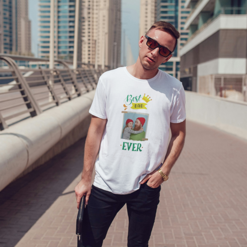 Персонализирана мъжка тениска - Най-добрият татко