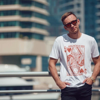 Персонализирана мъжка тениска – Цар на сърцата
