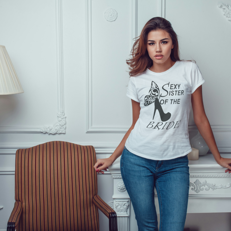 Персонализирана тениска за моминско парти - Сестрата на булката