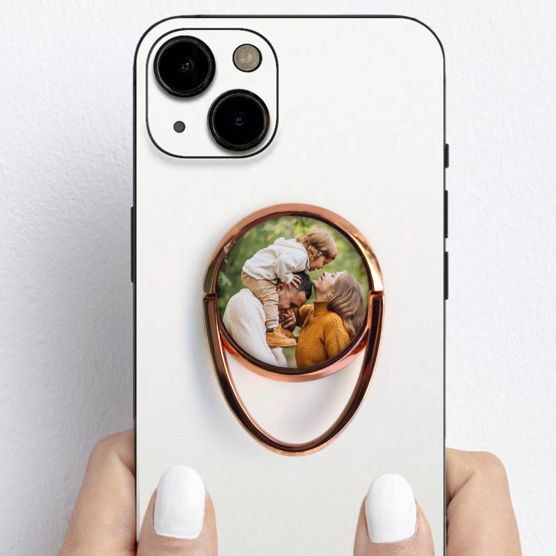 Персонализирана поставка за телефон тип пръстен – Със снимка