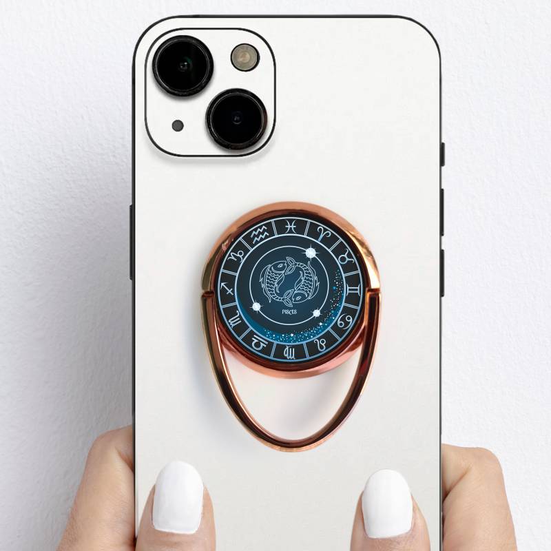 Персонализирана поставка за телефон тип пръстен - Риби