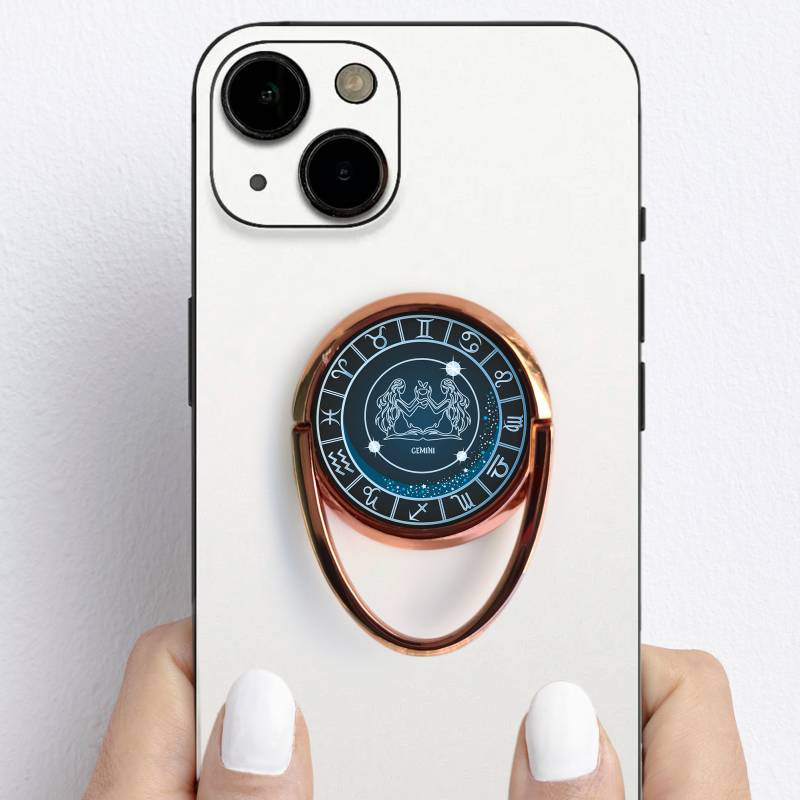 Персонализирана поставка за телефон тип пръстен - Близнаци