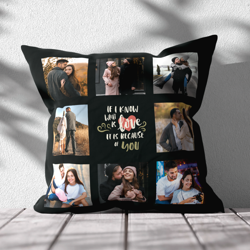 Персонализирана възглавница – Любовта е заради теб Персонализирана възглавница – Любовта е заради теб