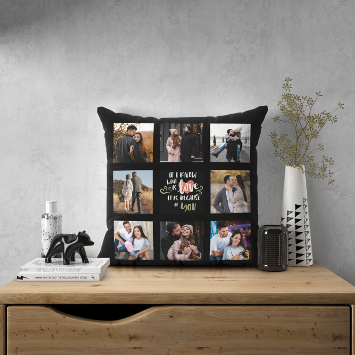 Персонализирана възглавница – Любовта е заради теб Персонализирана възглавница – Любовта е заради теб