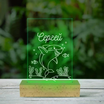 Светодиод лампа с акула