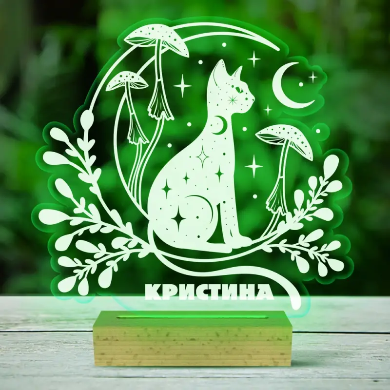 Светодиод лампа с котката