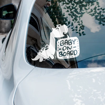 Бебе на борда Стикер Дино