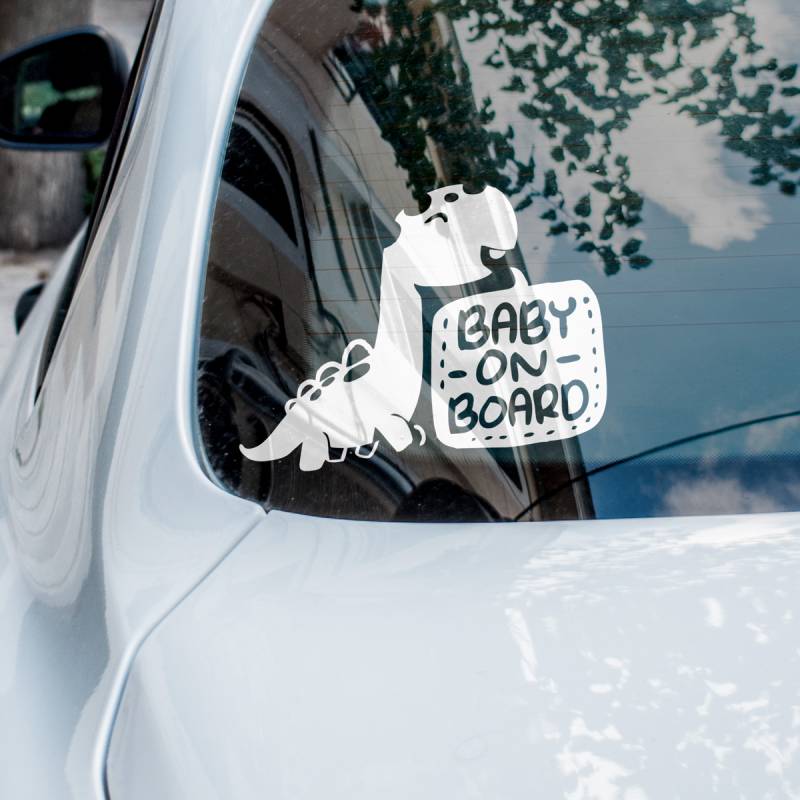 Бебе на борда Стикер Дино