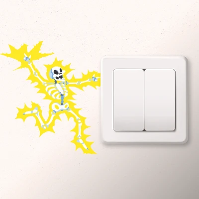 Смешни превключвател стикер