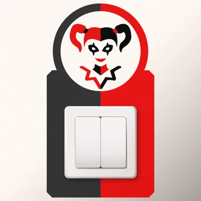 Превключване на стикер Харли Куин